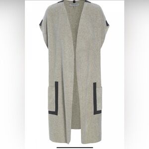 Henriette Steffensen Sleeveless Cardigan Sand size medium